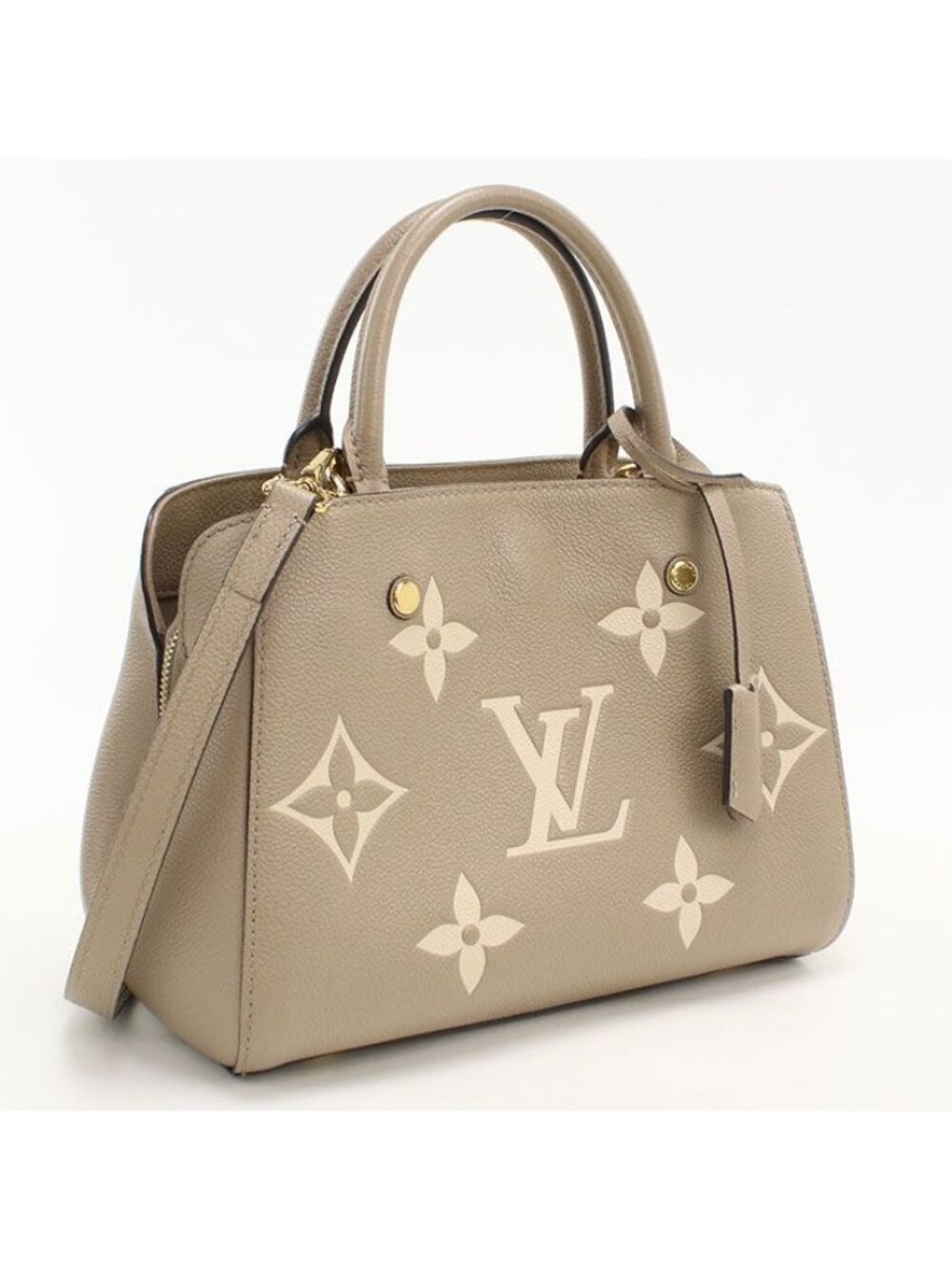 Louis Vuitton Montaigne BB 2-Way Bicolor Empreinte Handbag Leather